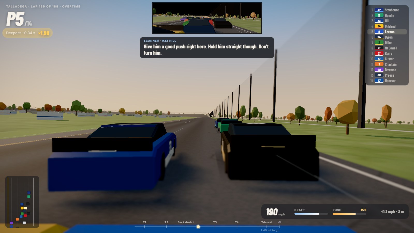 The in-car camera with the mirror